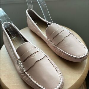 Talbots Blush Leather Loafers